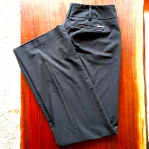 Black wide leg tall dress pants